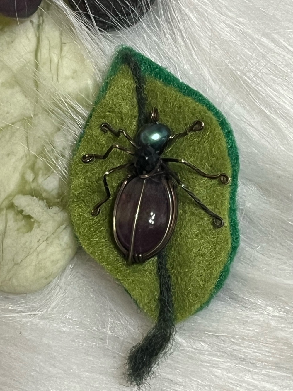 Handmade Insect Brooch - Picture 1 of 7